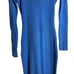 Great Jones Cobalt Blue Long Sleeve Ribbed Knit Sweater Midi Dress Size Medium