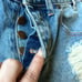 NWOT Women’s teens one x one teaspoon chargers size 25 ripped boho shorts denim