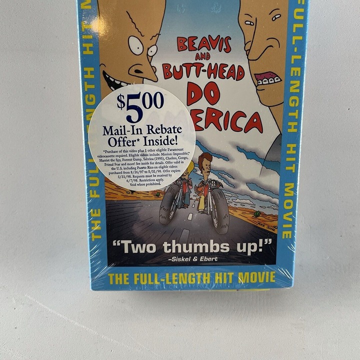 Vintage Beavis And Butthead Do America VHS