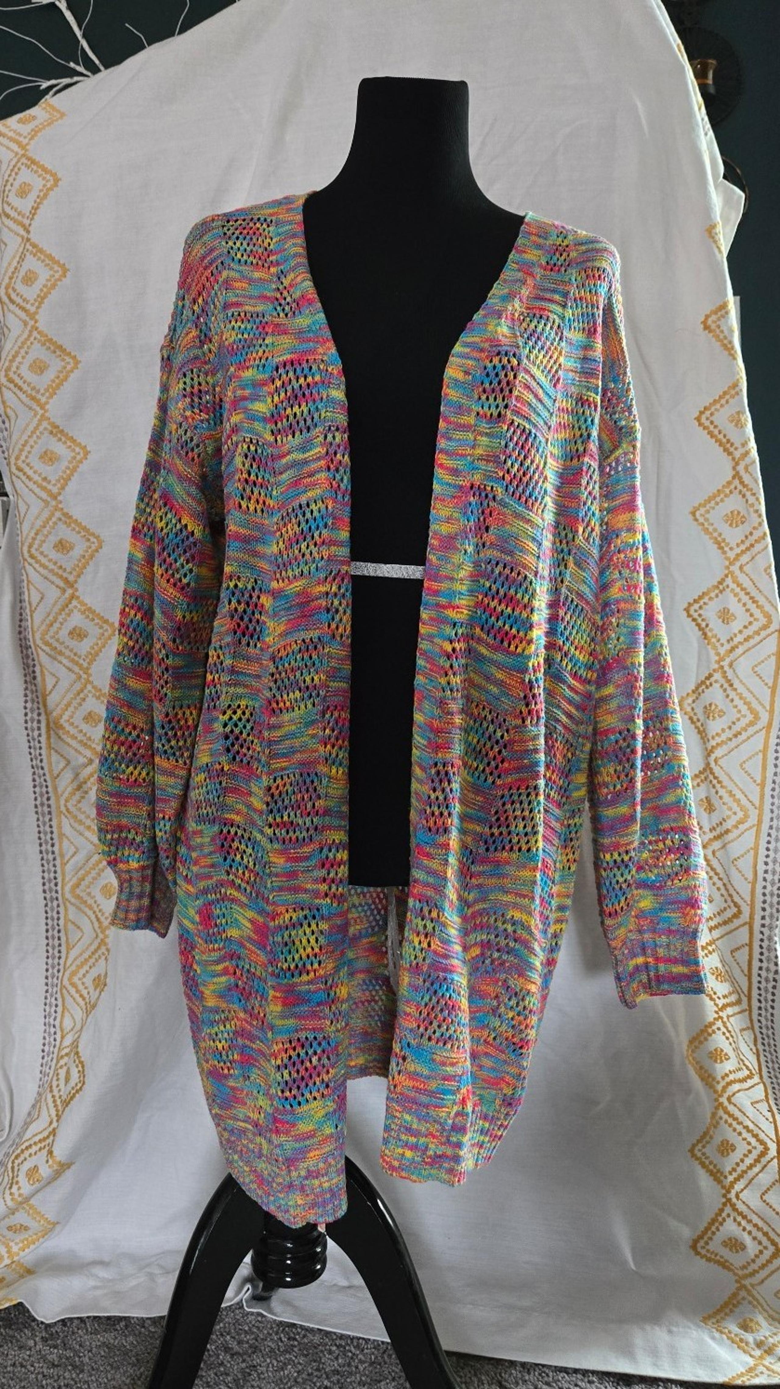 Rainbow knit sweater