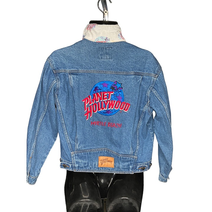 Planet Hollywood 1991 Vintage Denim Jacket Myrtle Beach Mens Unisex Small