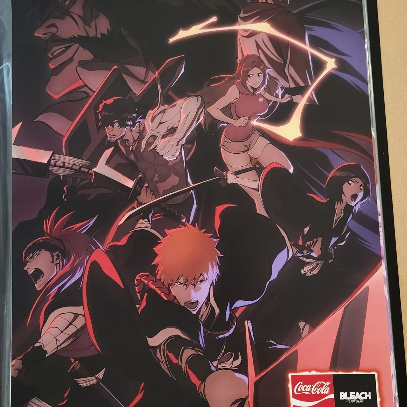 Bleach x Coca Cola Anime Promotional Art Poster