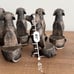 Potty Feet Labrador Set 6 Polyresin Plant Pot Risers Indoor Garden Ornament