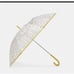 Coach clear bubble umbrella in mystical floral print