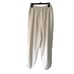 Silk Track Pants Womens Size Large L Vintage Lined Relaxed Elastic Waist White