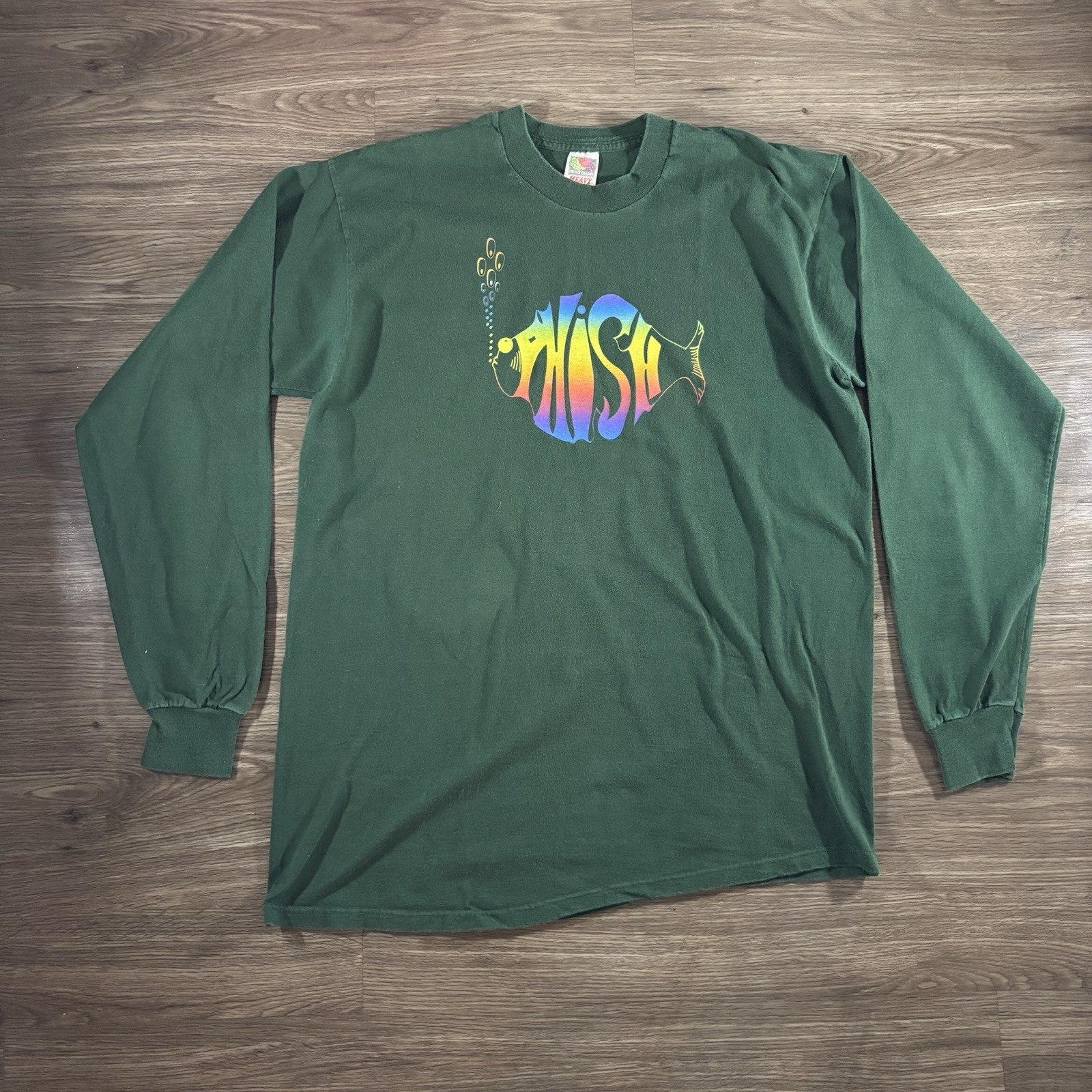 Vintage Phish Tour Shirt XL Long Sleeve 1996 Fruit Of Loom Heavy Tag Made In USA