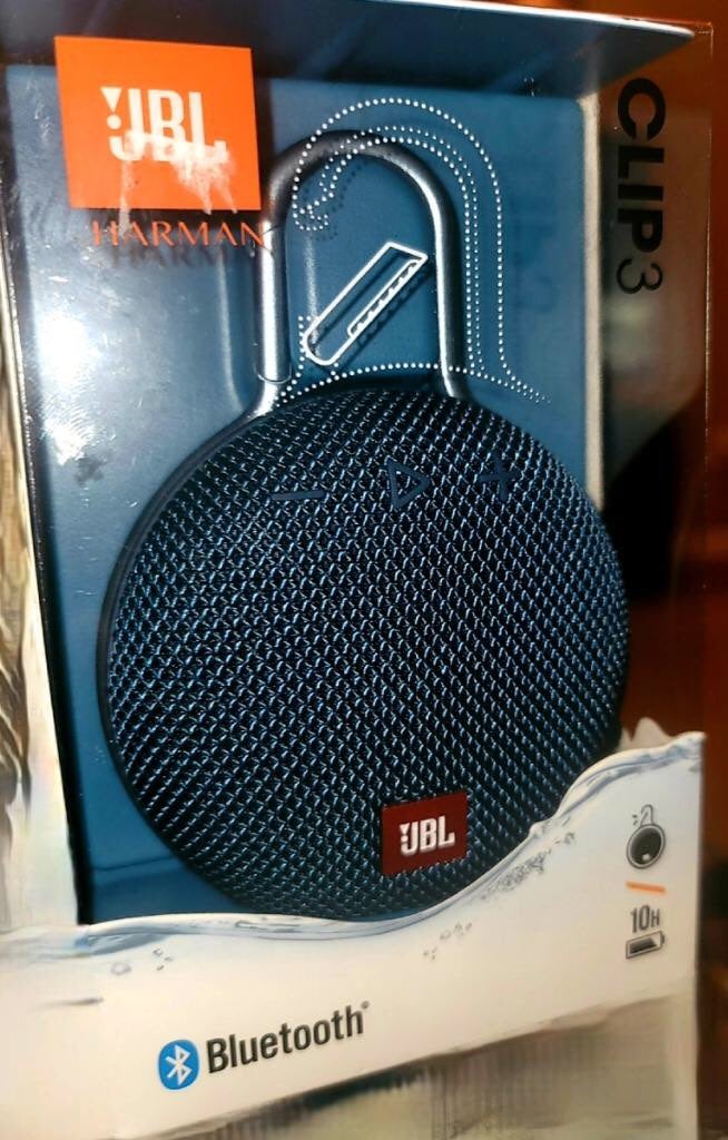 JBL Clip 3 Bluetooth speaker in blue