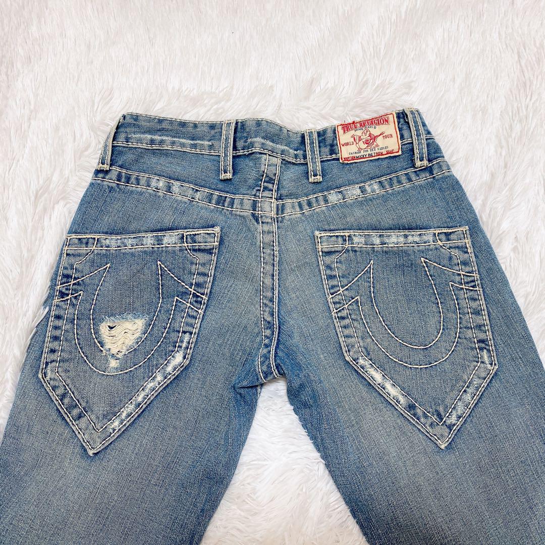 【半額】 T BIG MICKY RELIGION Rare✨】TRUE Jeans, 26 Size パンツ