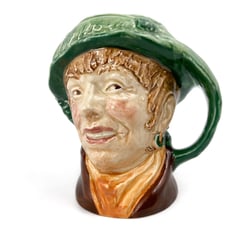 Arriet with green ostrich feather hat small Royal Doulton Character Mug Jug