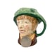 Arriet with green ostrich feather hat small Royal Doulton Character Mug Jug