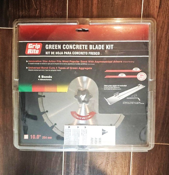 Grip Rite Green Concrete Blade Kit 10