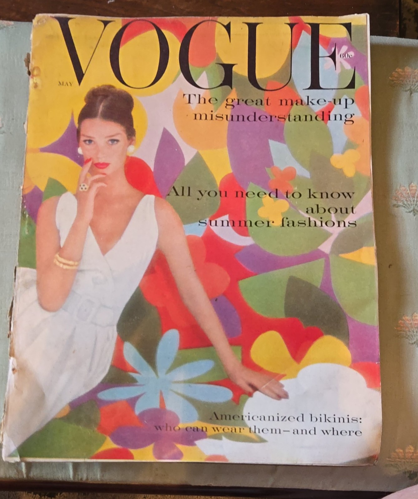 Vogue Magazine May 1959 Bikinis EX-NRMT Dolores Hawkins William Bell Paul Newman