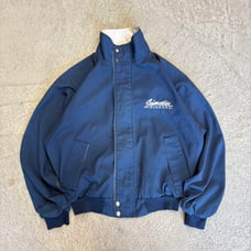 90s Swingster USA-made Navy Nylon Jacket, Short Length