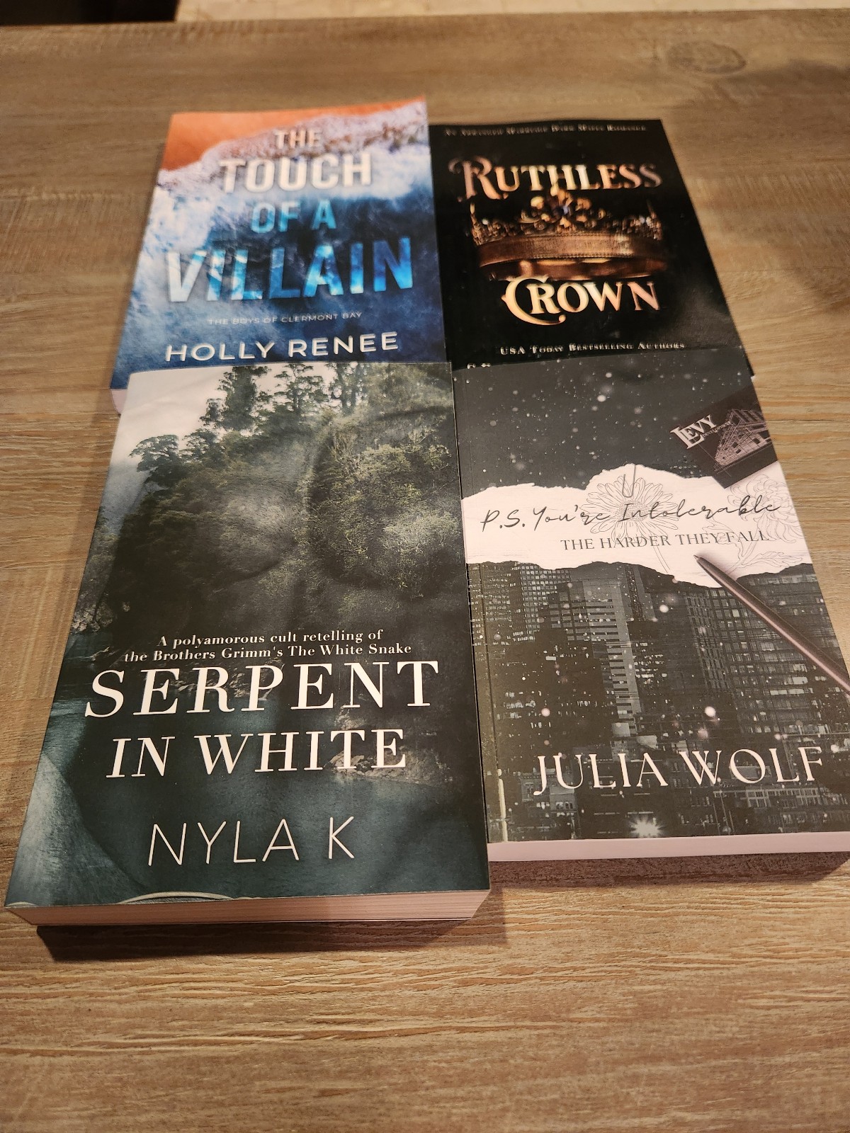 4 book lot