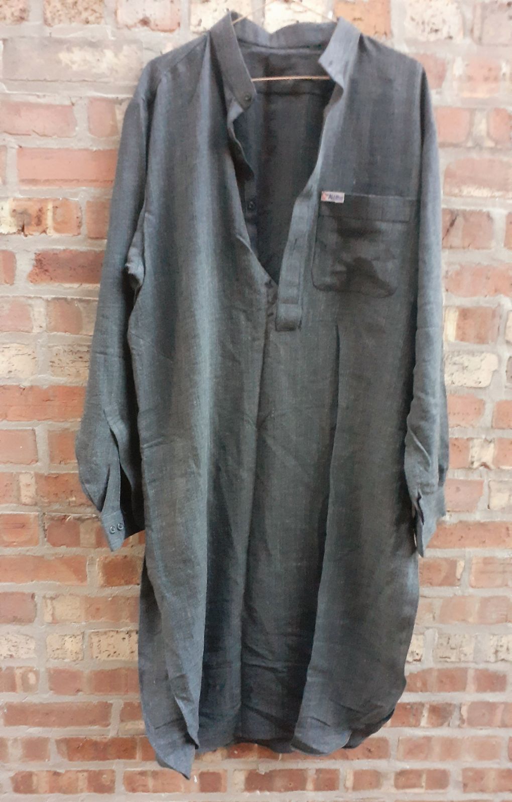 Mens Vintage Wool Kurta Top L/Xl