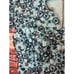 Dress the population embroidered blue floral cropped Ceceila top womens medium