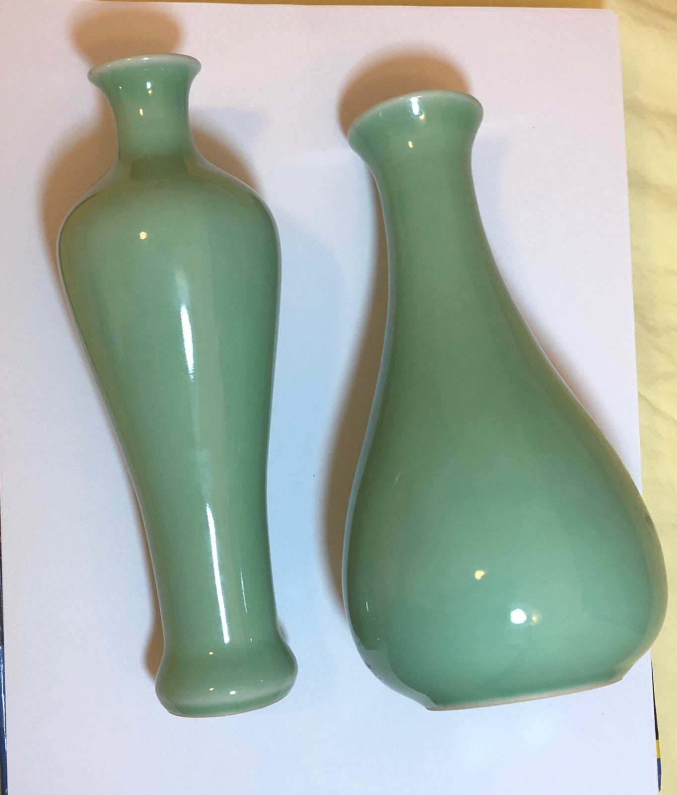 Green Porcelain Vase Set