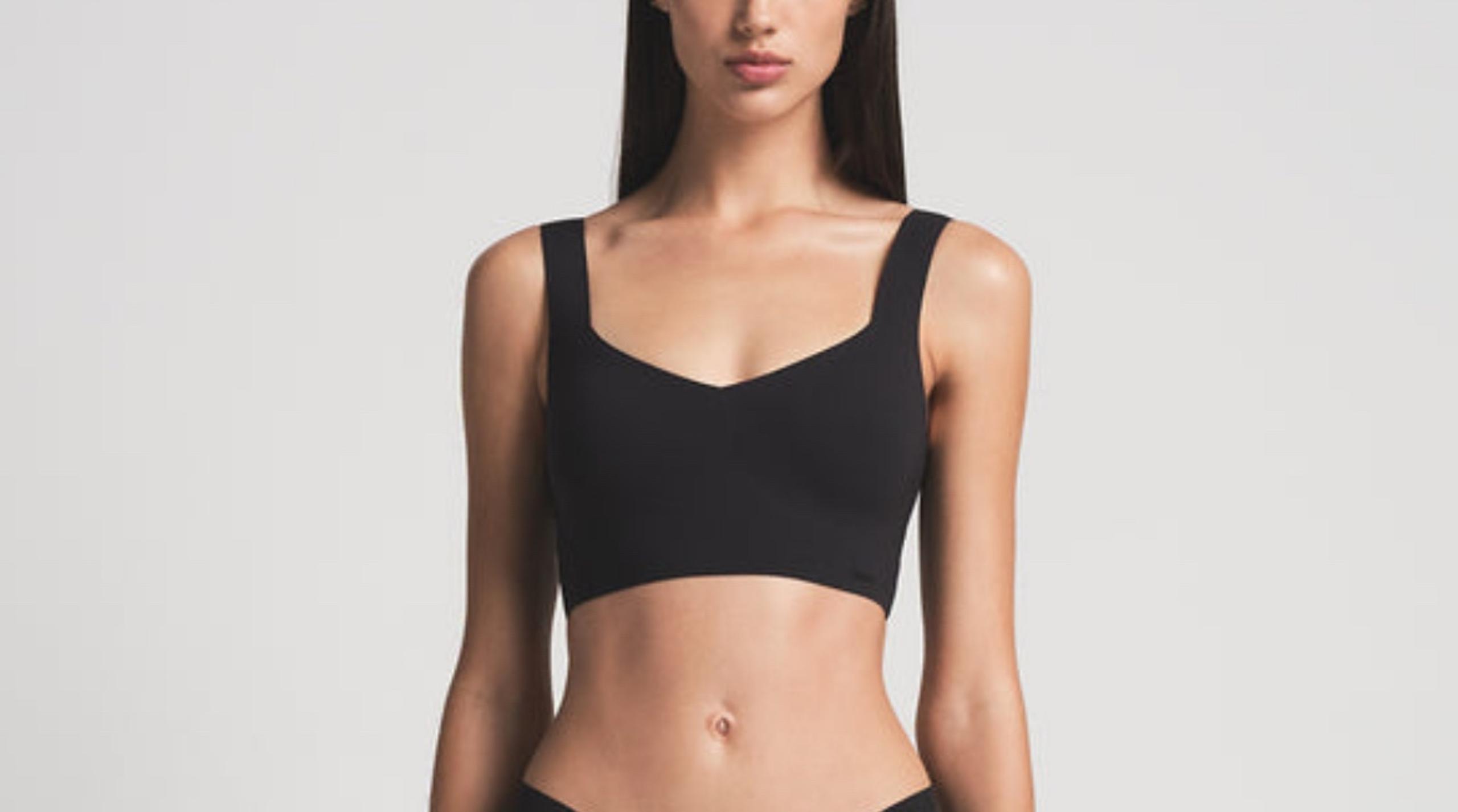 Skims Naked Plunge LongLine Bralette NWT