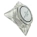 Vintage 1960-70s Glass Ashtray Advertising Globe Construction Co Hobbs NM Clear
