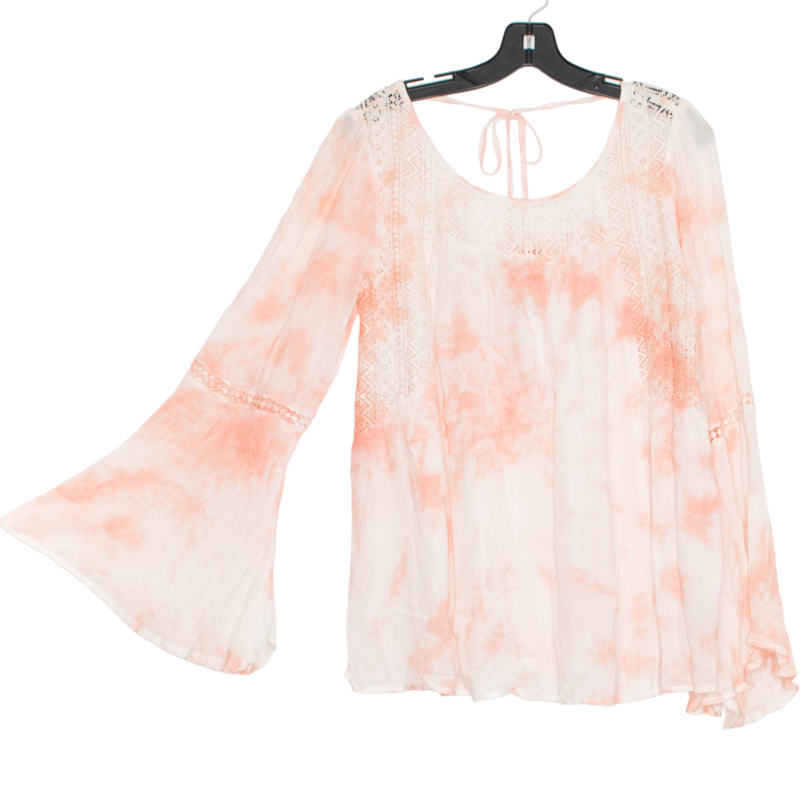 NWT Chelsea & Violet Top Gauzy Bell Tie Dye Boho Fairy Festival Hippie Medium