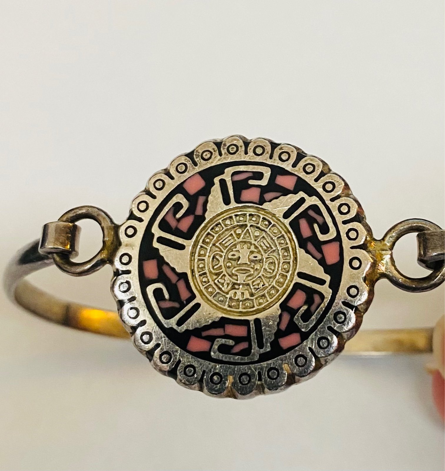 Vintage Aztec Calendar bracelet