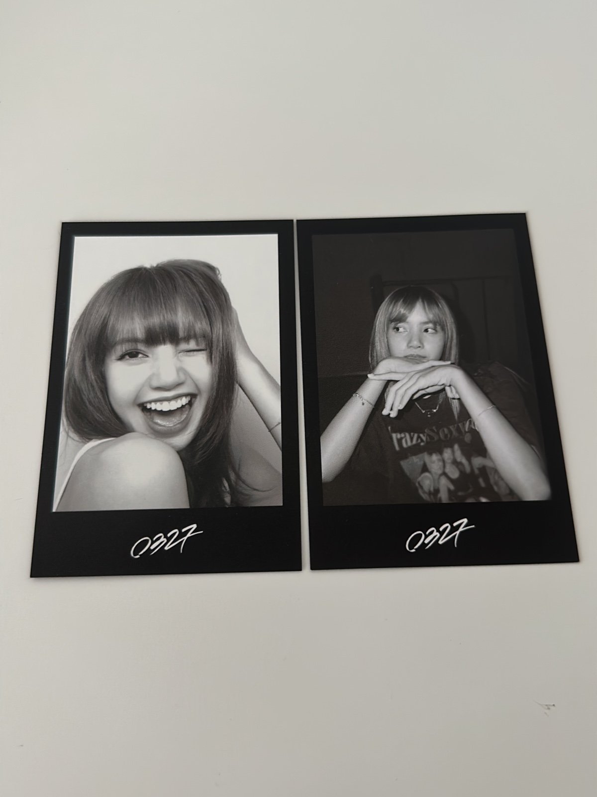 Blackpink Lisa 0327 limited edition Polaroids