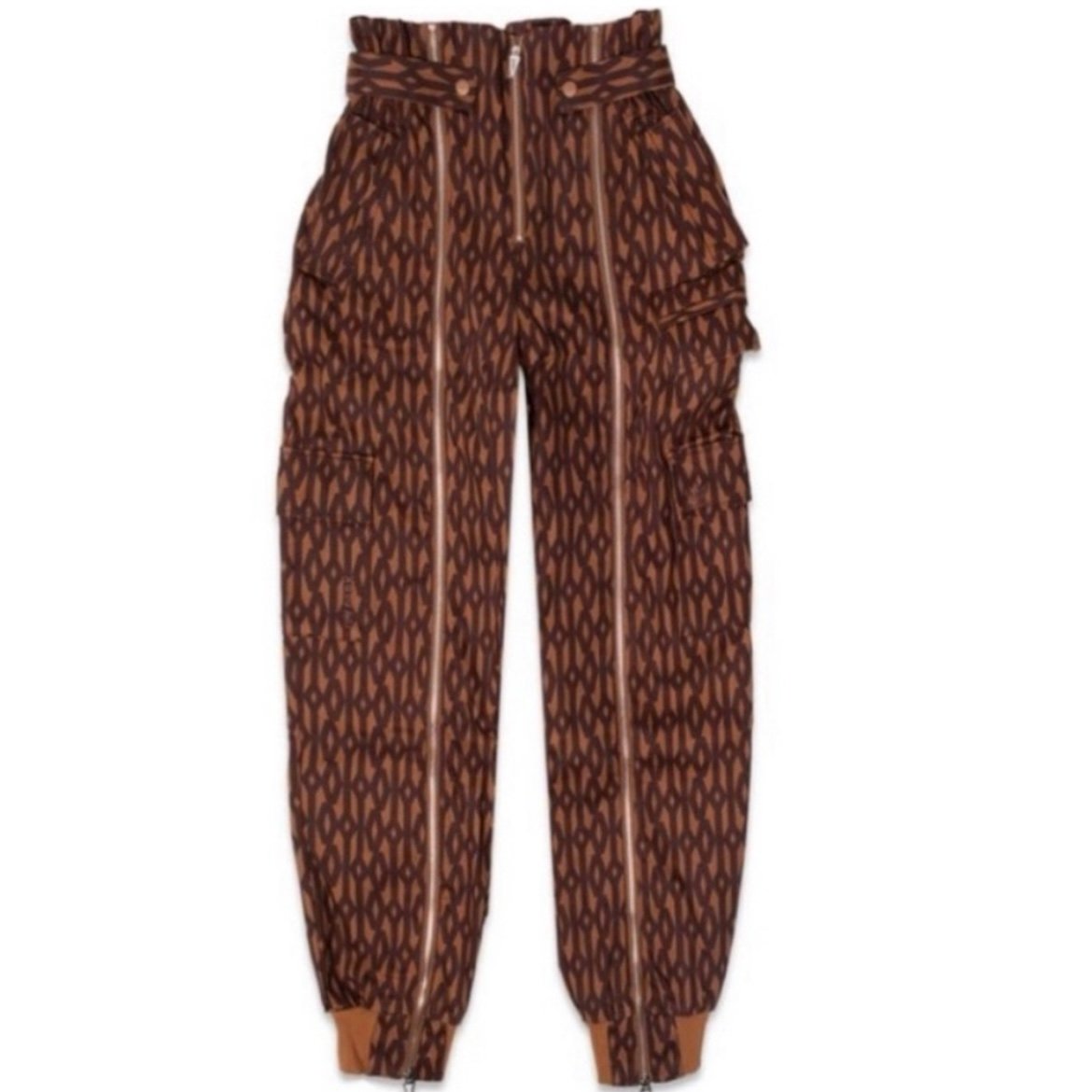 XS/S - Ivy Park x Adidas Monogram Pants in Fierce Brown