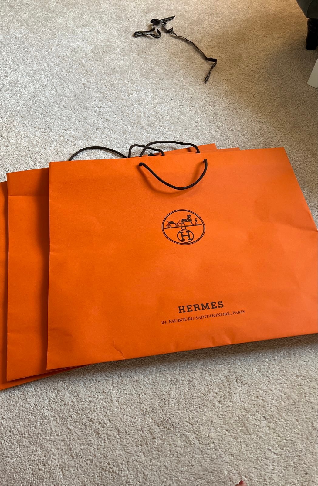Hermes shopping bag oversized
