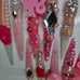 Press on nails. Barbie charms