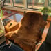 Natural Brown Wool Rug, Plush Blanket
