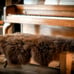 Natural Brown Wool Rug, Plush Blanket