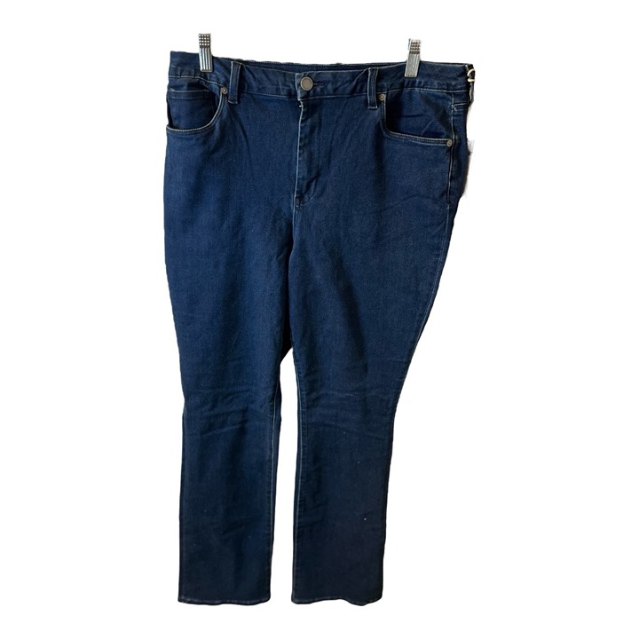 Blank NYC The Hoyt High Rise Mini Flare Jeans - Blue Plus Size 14W NWT