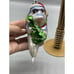 December Diamonds fish Glass Ornament Tuna Long Eyelashes Christmas Tree Glitter