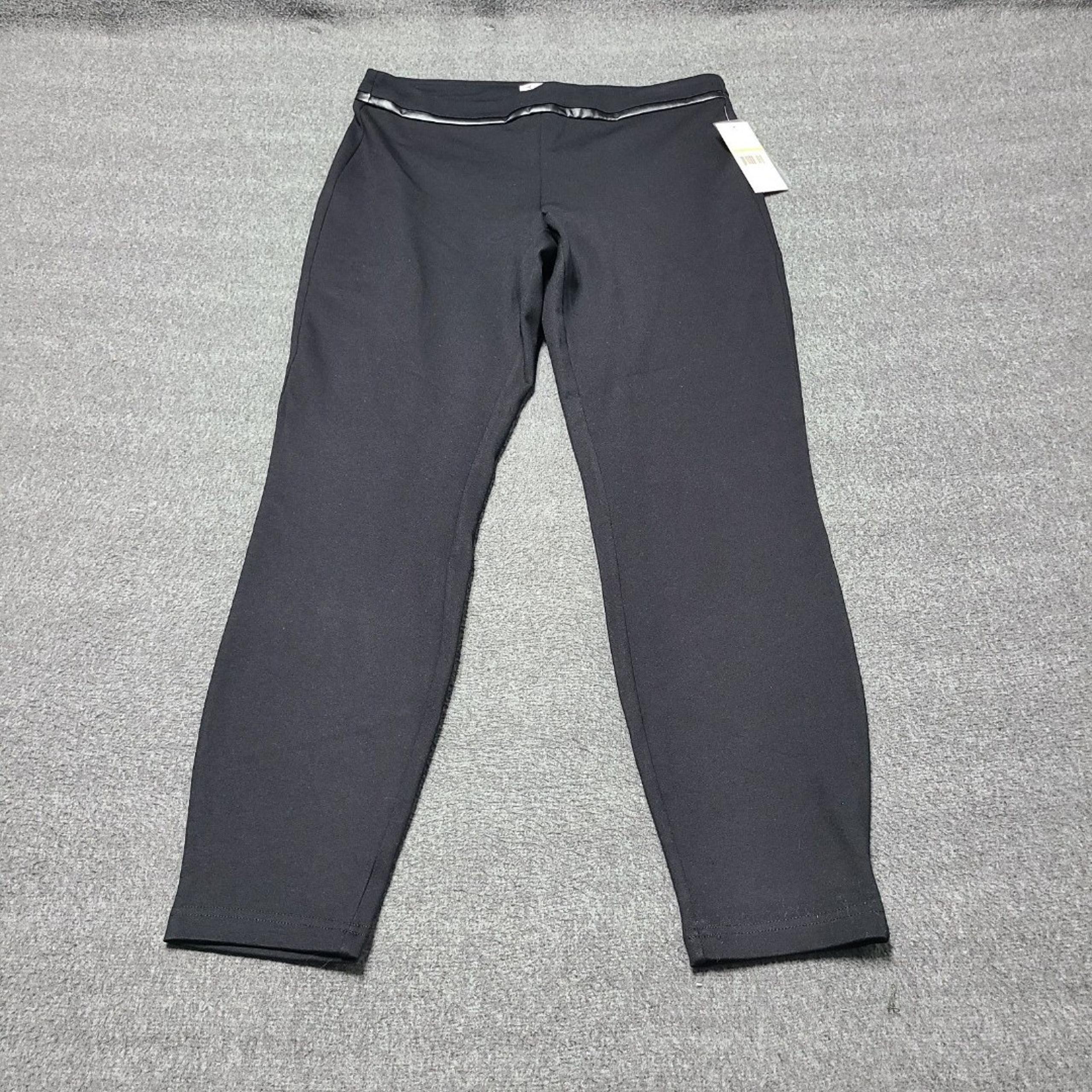 Nanette Lepore Womens Medium Very Black Stretch Pants Career Work Office Slacks