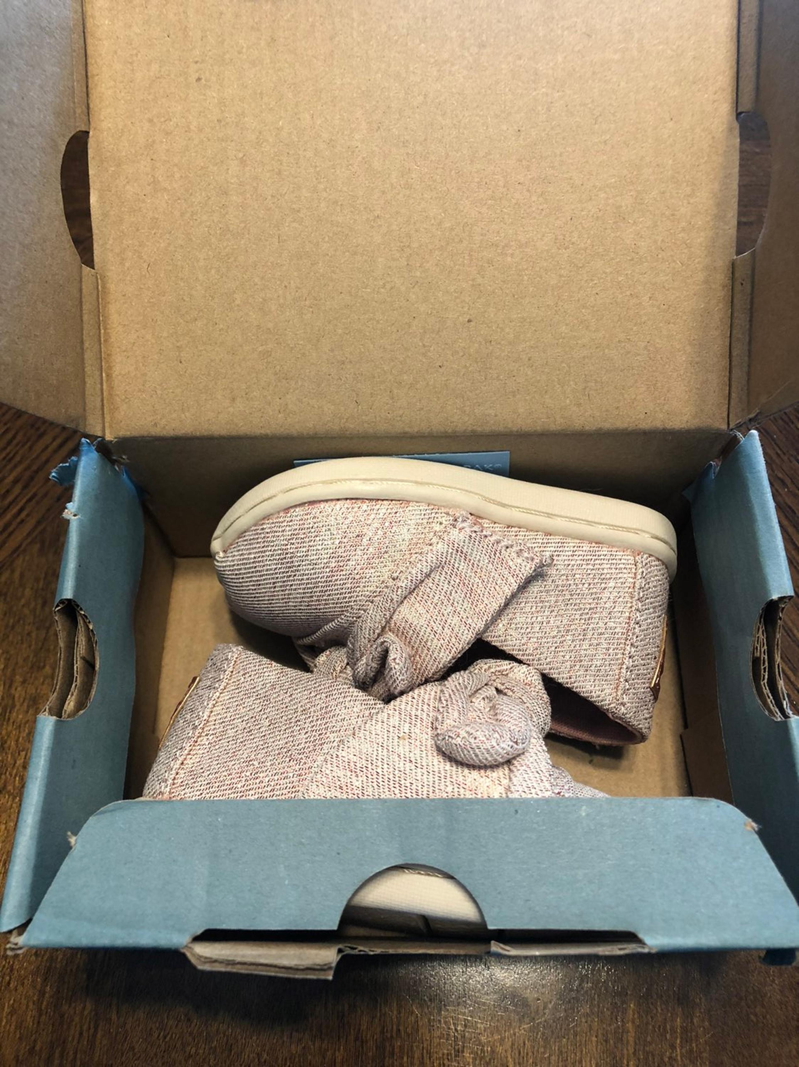 Toms toddler pink sparkle shoes