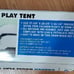 Garden play house tent