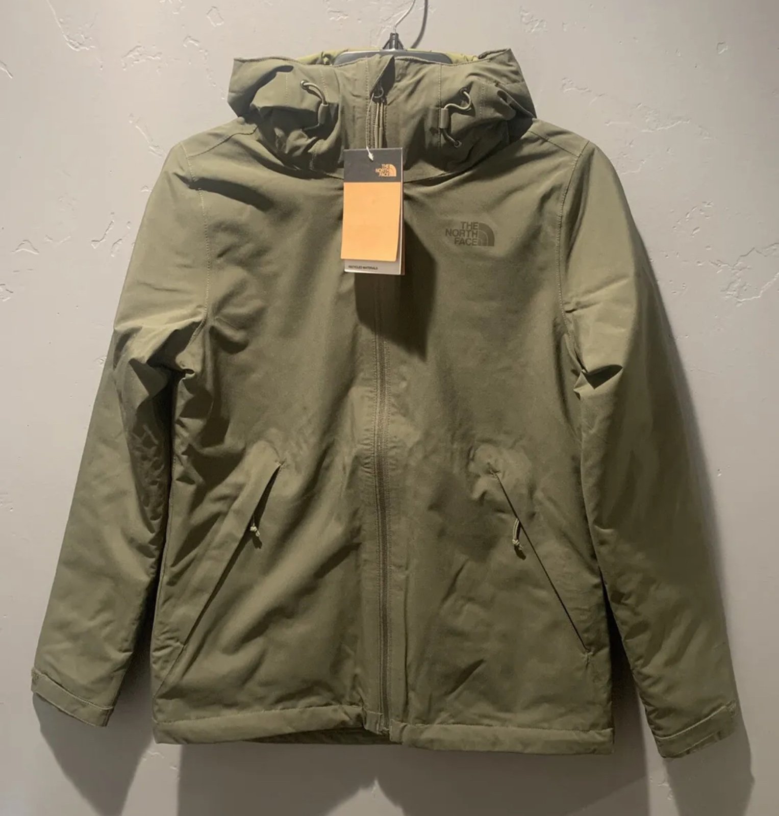 The North Face Women Carto TriClimate Waterproof 3-in-1 Jacket Olive Green Sz S