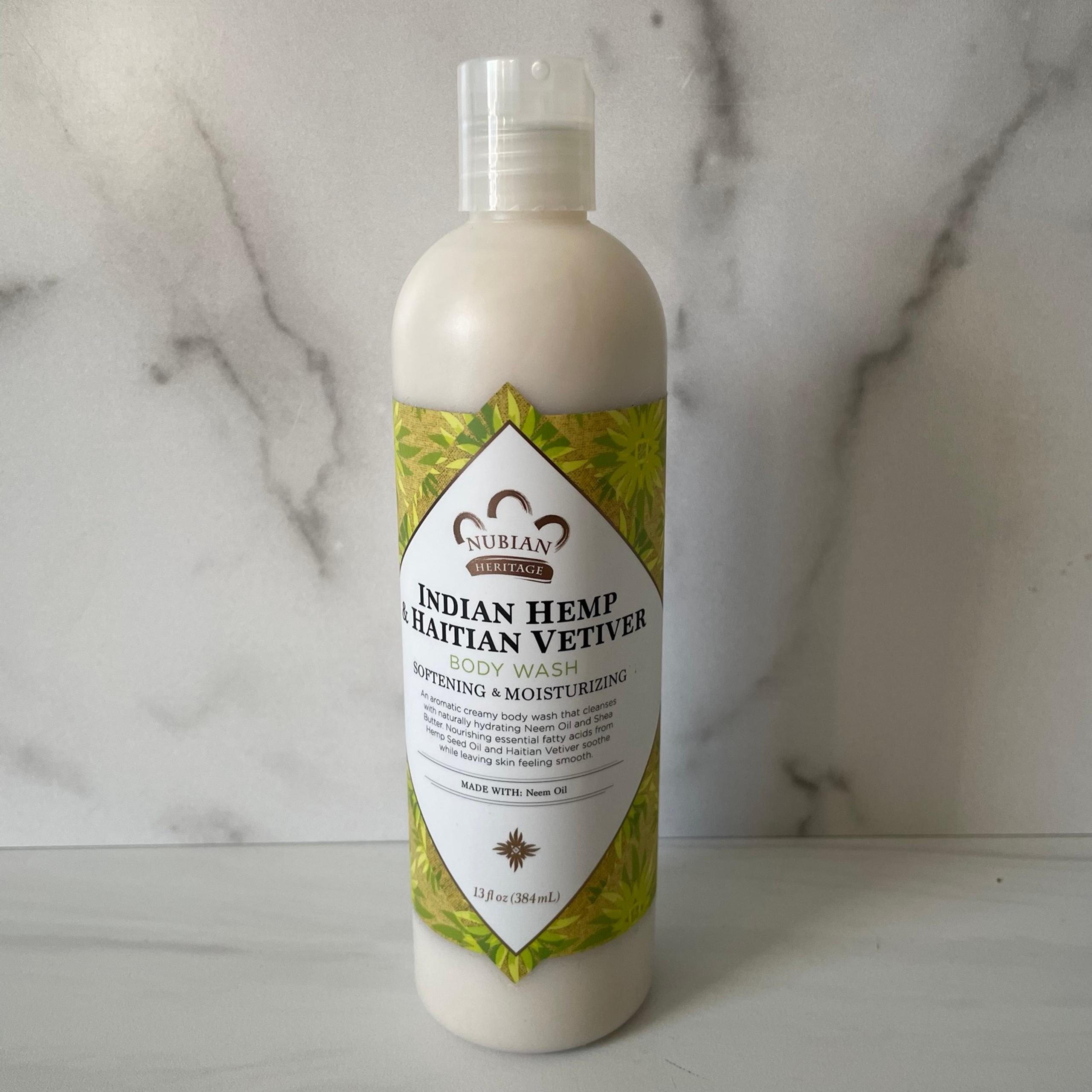 Nubian Heritage Indian Hemp & Haitian Vetiver- New- 13fl oz