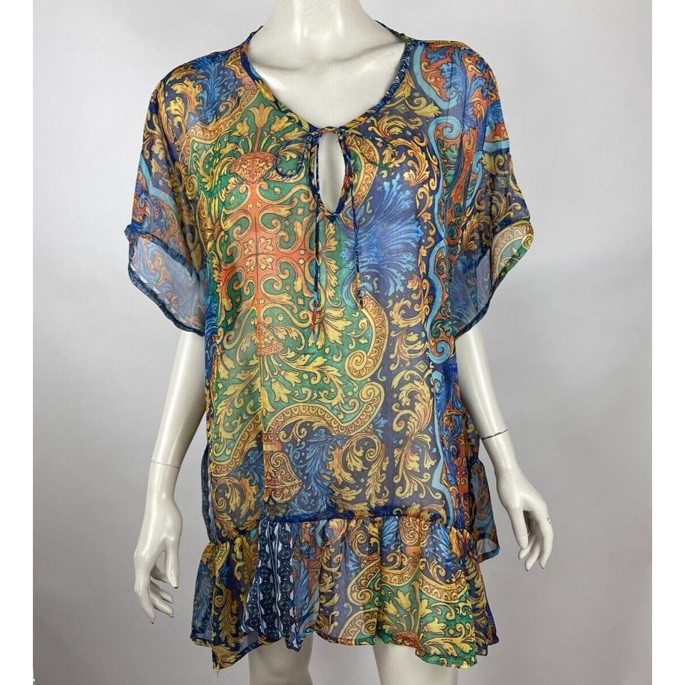 Antica Sartoria Giacomo Cinque Tunic Women One Size Art to Wear Swim Cover Top