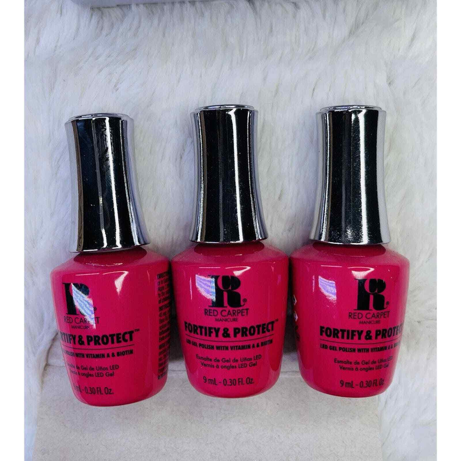 Red Carpet Manicure LED Gel Nail Polish Lacquer Enamel Film Debut Red Carpet 9pk