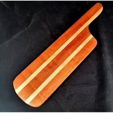 Cheese serving board with handle in Mahogany and Maple