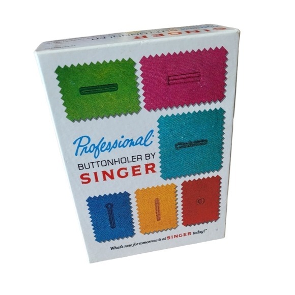 Vintage Professional Complete Buttonholer By Singer 1970 Original Box