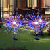 Solar Lights Outdoor Waterproof 2 Pack Solar Powered Firework Stake Lights 120