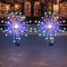 Solar Lights Outdoor Waterproof 2 Pack Solar Powered Firework Stake Lights 120