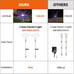 Solar Lights Outdoor Waterproof 2 Pack Solar Powered Firework Stake Lights 120