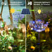 Solar Lights Outdoor Waterproof 2 Pack Solar Powered Firework Stake Lights 120