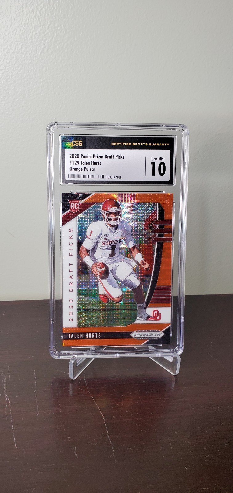 Jalen Hurts #/20 SUPER RARE ROOKIE GEM MINT 10