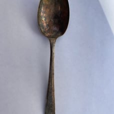 Vintage silver dessert spoon