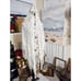 VTG Jump Apparel Co. By Wendye Chaitin Ivory Triangular Fringe Shawl.