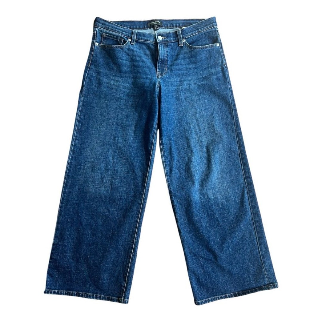 Banana Republic Women’s Blue Relaxed Jeans High-Waisted Wide-Leg